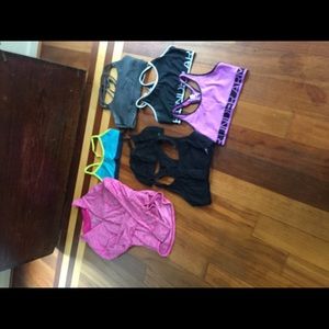 6 sports bras with bonus jacket